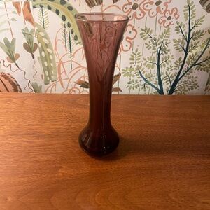 Vintage Antique Purple Glass Bud Vase